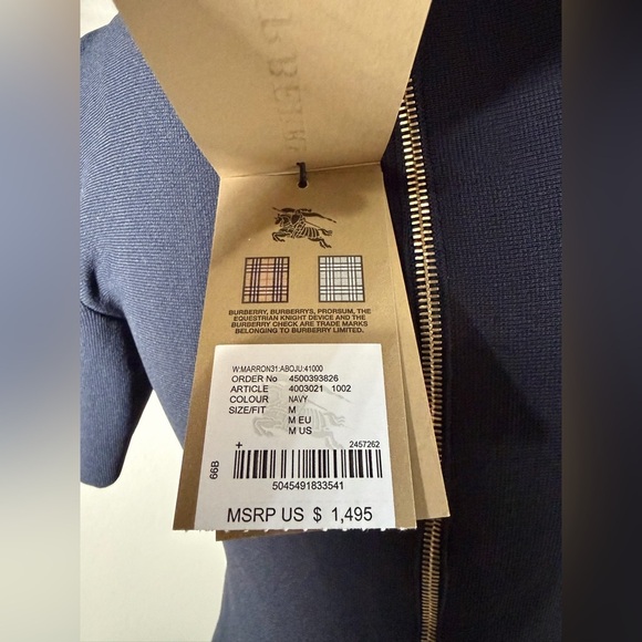 ♣️BURBERRY♣️# Dark Mini Dress.🌪️NWT - Picture 9 of 14
